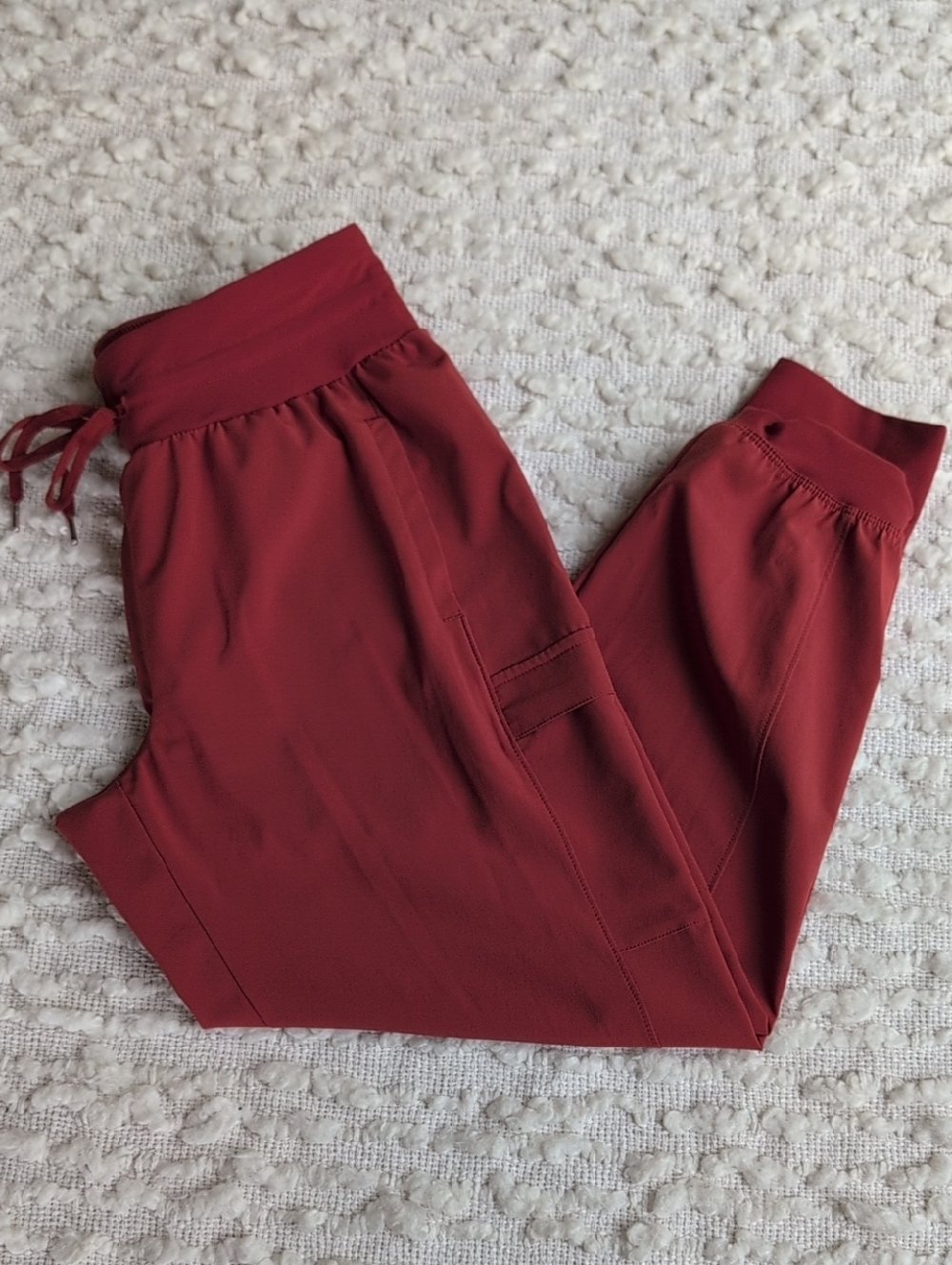 Calia Women's Rust Red Brown Jogger Pull On Casual Pants Drawstring Small
